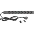 Adam hall 19 EU Power Strip with USB Chargers 8 Sockets