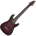 Schecter  Demon-8 Electric Guitar Crimson Red Burst