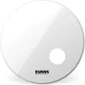 Evans EQ3 Resonant Smooth White Bass Drum Head 24"