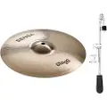 Stagg Sensa 12 Ocean Splash Cymbal & Gear4music Deluxe Weighted Cymbal Arm