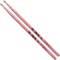 Vic Firth American Classic 5A Hickory Drumsticks Pink Wood Tip