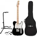 Squier Sonic Telecaster MN Black w/ Gig Bag & Accessory Pack