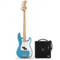 Squier Sonic Precision Bass MN California Blue & Eden Orbiter 8 Bass Combo Amp
