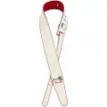 Fender John 5 Leather Strap White and Red