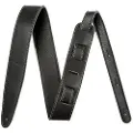 Fender Artisan Designet Guitar Læder Strap 2" Sort