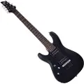 Schecter C-7 Deluxe Left Hand 7 String Satin Black