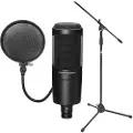 Audio-Technica Audio Technica AT2020 Mikrofon med stativ og pop filter