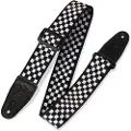 Levys Leathers MP-28 2" Polyester Guitar Strap Black/White Chequered