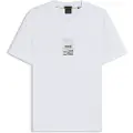 Hugo Boss BOSStil mænd. 50545869 Fotoprint T-shirt hvid (L), Casual, Bomuld, Korte ærmer