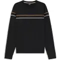 Hugo Boss BOSStil mænd. 50545589 Ikonisk sweatshirt sort (M), Casual, Afslappet, Bomuld