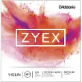 D'Addario Zyex Violin Set Aluminium Wound D 4/4 Size Medium