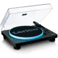 Lenco LS-50LEDBK Turntable with Built-In Speakers and Lighting
