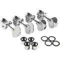 Fender Deluxe "F" Stamp Bass Tuning Machines (4) Chrome