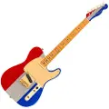 Fender Limited Edition Buck Owens Telecaster MN Red Silver and Blue Sparkle