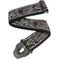 Daddario 50PLJS01 Joe Satriani Planet Lock Strap Skull N Bones