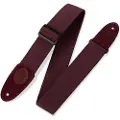 Levys Leathers MSSC8-BRG 2" Cotton Guitar Strap Burgundy