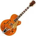 Gretsch G6120TGQM-56 Limited Edition Quilt Classic Chet Atkins Roundup Orange Stain Lacquer