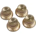 Gibson Top Hat Knobs for Electric Guitar Gold with Gold Insert