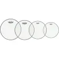 Remo Ambassador Clear Tom Pack - 12 13 16" Heads + 14 Hazy Snare Side