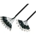 Adam hall 3 STAR 8 Way XLR (F) to XLR (M) Studio Loom Cable 3m