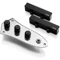 Emg J System Bass Pickup Black With Control Plate