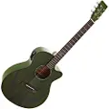 Tanglewood TA4CE Azure Super Folk Electro Acoustic Aurora Green