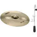 Stagg 10" Sensa Medium Splash Cymbal & Gear4music Deluxe Weighted Cymbal Arm