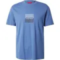 Hugo Boss HUGOtil mænd. 50542784 Duplist blå T-shirt (S), Casual, Bomuld, Korte ærmer