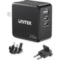 UNITEK P1117b Usb-a-og Usb-c-vægoplader