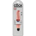 King Cock 7 Stiffy - vandtæt, livagtig vibrator (18cm) - natur