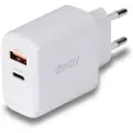 Lindy 65w Usb-a-og Usb-c-vægoplader