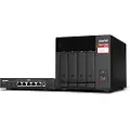 Qnap Ts-473a 4-bay Desktop Nas + 5-port 2.5g Switch