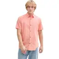 Tom Tailor Cotton Linen Kortærmet Skjorte