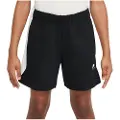 Nike Air-fleeceshorts til større børn - sort