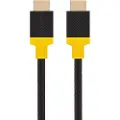 Tactical Webb Space HDMI 2.1-kabel - 2.1m, 8K/60Hz, 48 Gbps - gul / sort