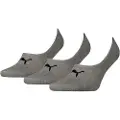 Puma Unisex Footie 3 Pack, Sale, Middle Grey Melange, 39-42