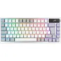 Asus ROG Azoth 75% Wireless DIY Custom RGB - Gaming Tastatur - Uden Numpad - Nordisk - Hvid
