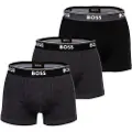 Hugo Boss BOSStil mænd. 50531701 Pakke 3 boxershorts Power Desig grå, sort (L), Afslappet, Bomuld