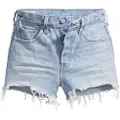 Levi's Levi'stil kvinder. 56327-0086 Shorts 501 Original Blå (28), Casual, Bomuld, Bæredygtig