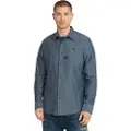 G-Star G-Startil mænd. D23553-D743-G782 Skjorte Bristum 2.0 Slim blå (M), Casual, Bomuld, Lange ærmer