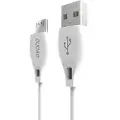 Dudao USB-kabel USB til microUSB 2,4A 1m - Hvid