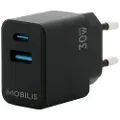 Mobilis 30w Usb-a-og Usb-c-vægoplader