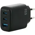 Mobilis 65w Usb-a-og Usb-c-vægoplader