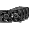 Arctic Server Fan S8038-7K - 4-pack - Kabinet køler - 80mm - Sort