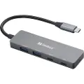 Sandberg 4-port USB Hub USB hub - USB 3.0 - 4 ports - Grå