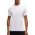 Hugo Boss BOSStil mænd. 50506373 Elastisk T-shirt hvid (XL), Casual, Bomuld, Korte ærmer