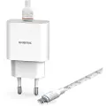Unisynk 20w Pd Slim Wall Charger + Lightning Cable 2m Hvid