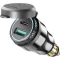 Interphone Aluminium Usb Til Usb Type-c Din-adapter