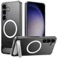 Torras Pstand Series-teletaske til Samsung S25 (gennemsigtig)