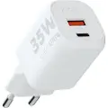 Xtorm 35W GaN2 Ultra Hjemmeoplader USB-C PD/USB-A White